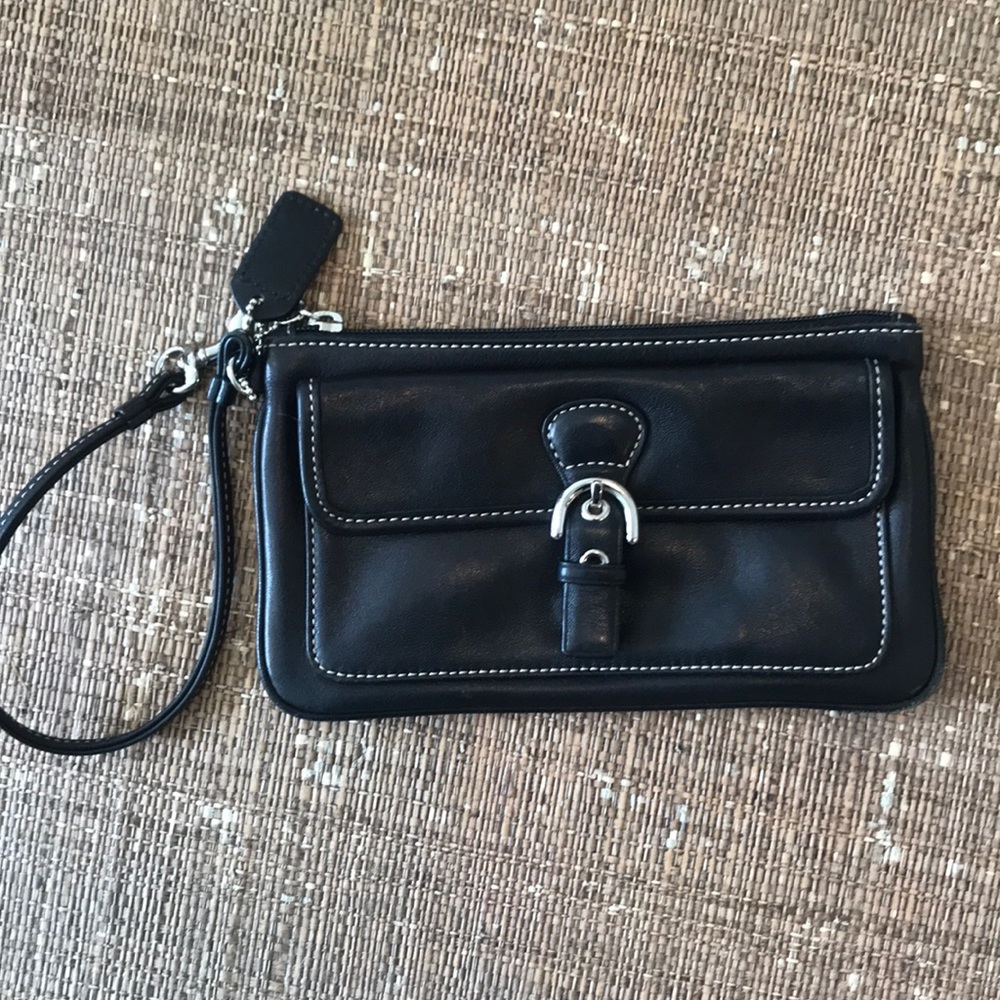 Coach leather wristlet